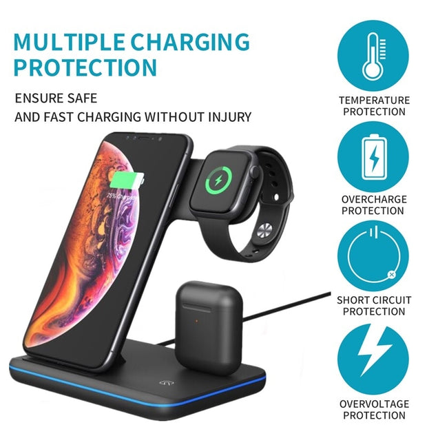 2 in 1 Wireless Charger Pad