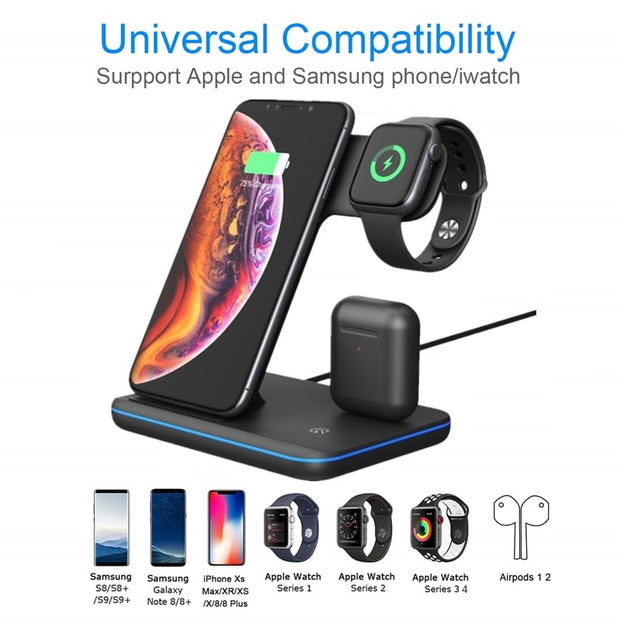 2 in 1 Wireless Charger Pad