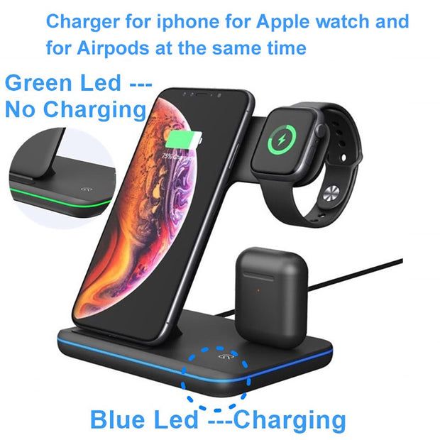 15W Fast Qi Wireless Charger Stand