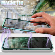 iPhone Magnetic Adsorption Case With Tempered Glass