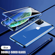 iPhone Magnetic Adsorption Case With Tempered Glass